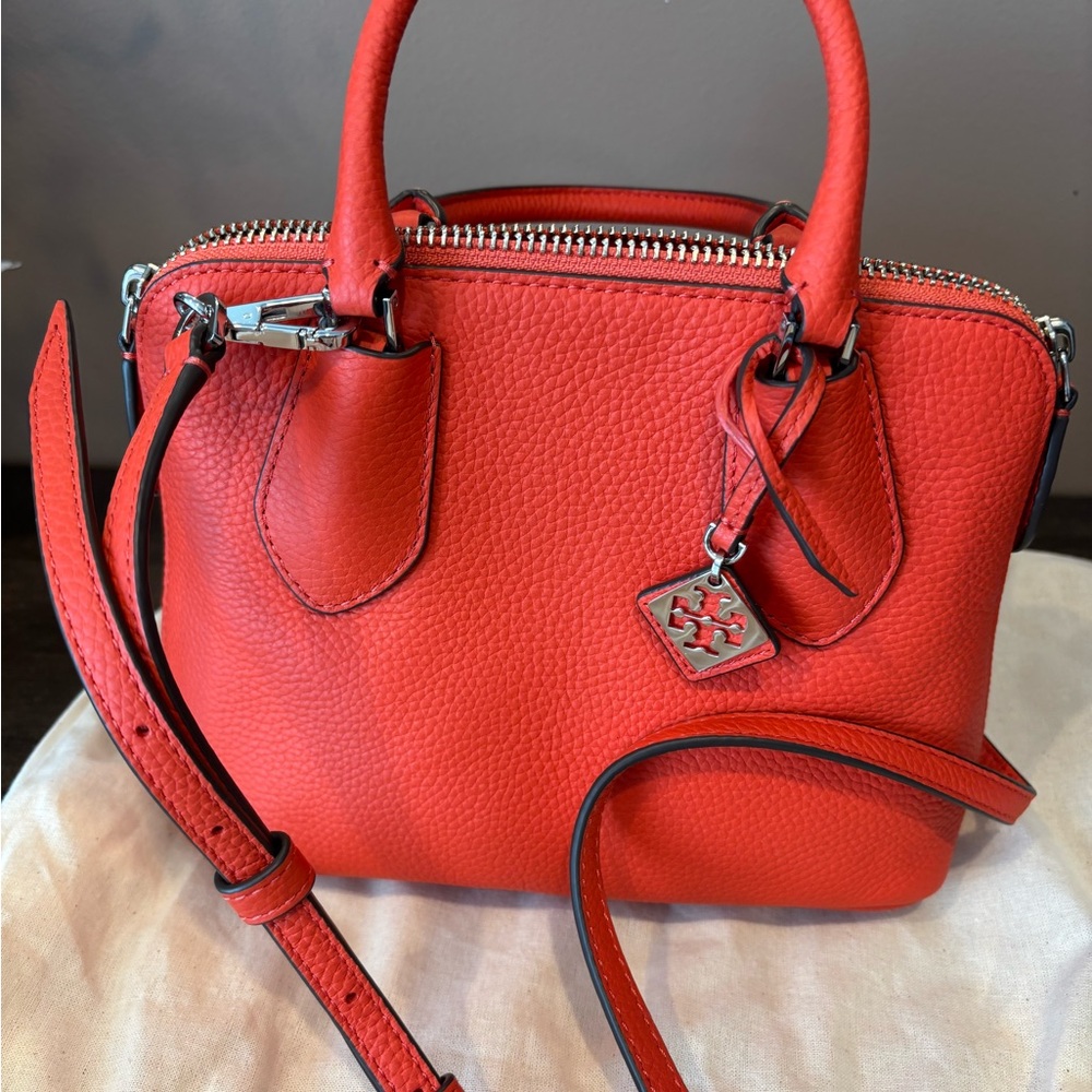 Tory Burch Poppy Red Leather Mini Bag